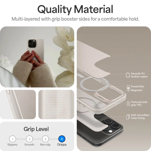 Kup Etui Spigen Cyrill Kajuk Classic Charm Mag MagSafe Apple iPhone 16 Pro Cream - SPN16553 - {ean13} - Sklep Home Screen
