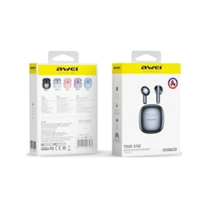 Kup Bezdrátová sluchátka do uší AWEI T68 Bluetooth 5.3 ENC TWS + dokovací stanice černá/black - AWEI233 - {ean13} - Sklep Home Screen