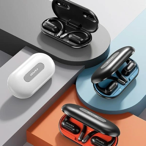 Kup Bezdrátová sluchátka AWEI Bluetooth 5.4 OWS T93 + dokovací stanice modrá/blue - AWEI236 - {ean13} - Sklep Home Screen