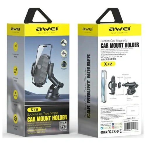 Kup Suport auto AWEI X72 pentru cockpit, negru - AWEI239 - {ean13} - Sklep Home Screen