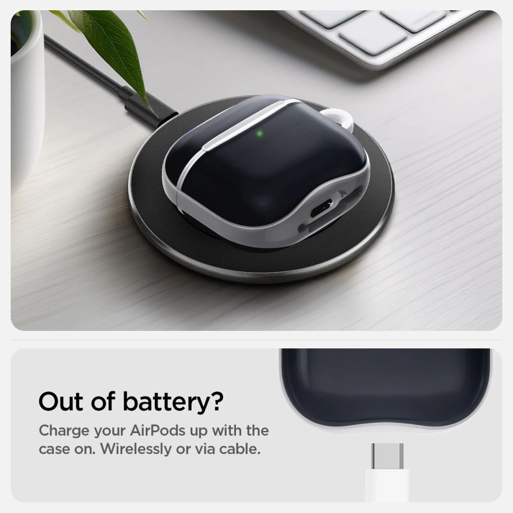 Etui Spigen Classic C1 Apple AirPods 4 Graphite