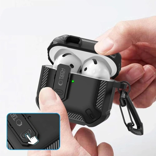 Buy Tech-Protect Carbonox Apple AirPods 4 Black - THP3533 - {ean13} - Home Screen Store Europe