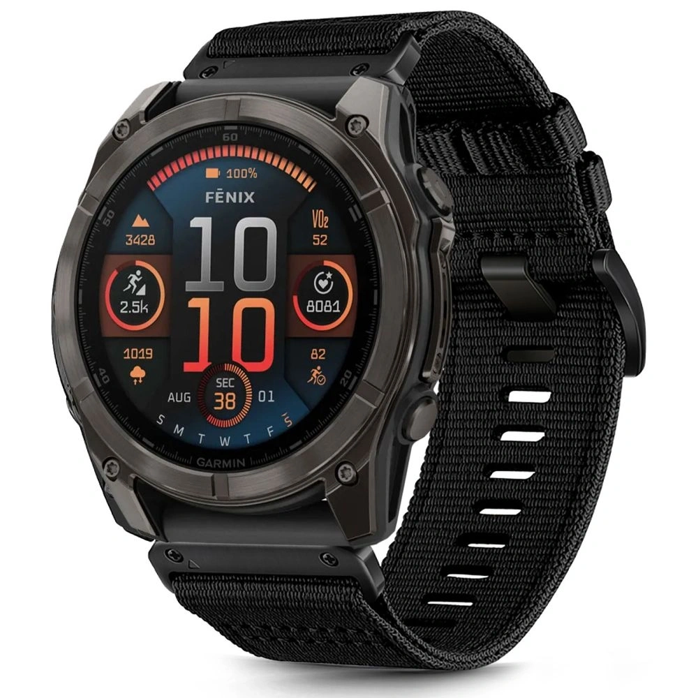 Pasek Tech-Protect Nylon Classic Garmin Fenix 5x / 5x Plus / 6x / 6x Pro / 7x / 8 51mm Black