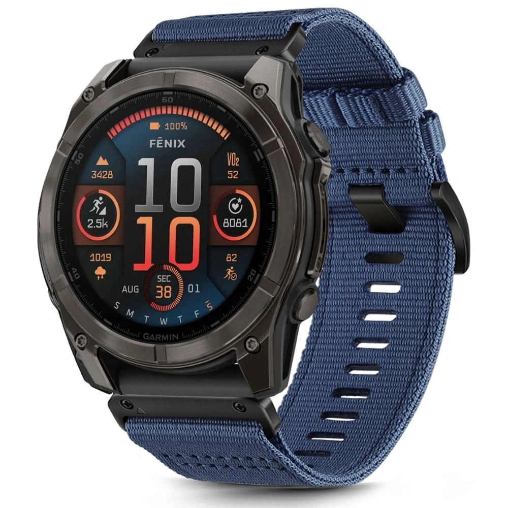 Pasek Tech-Protect Nylon Classic Garmin Fenix 5 / 6 / 6 Pro / 7 / 8 47mm / E Navy Blue