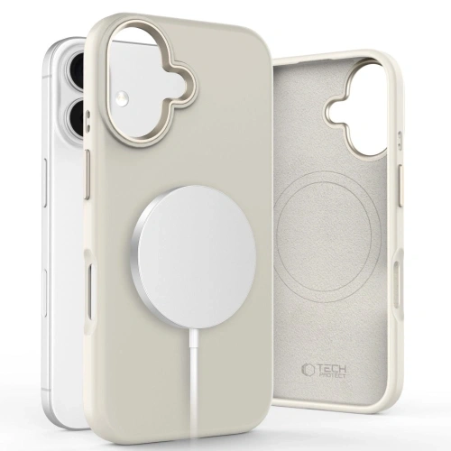 Buy Tech-Protect Silicone Pure MagSafe Apple iPhone 16 Cosmic Latte - THP3540 - {ean13} - Home Screen Store Europe