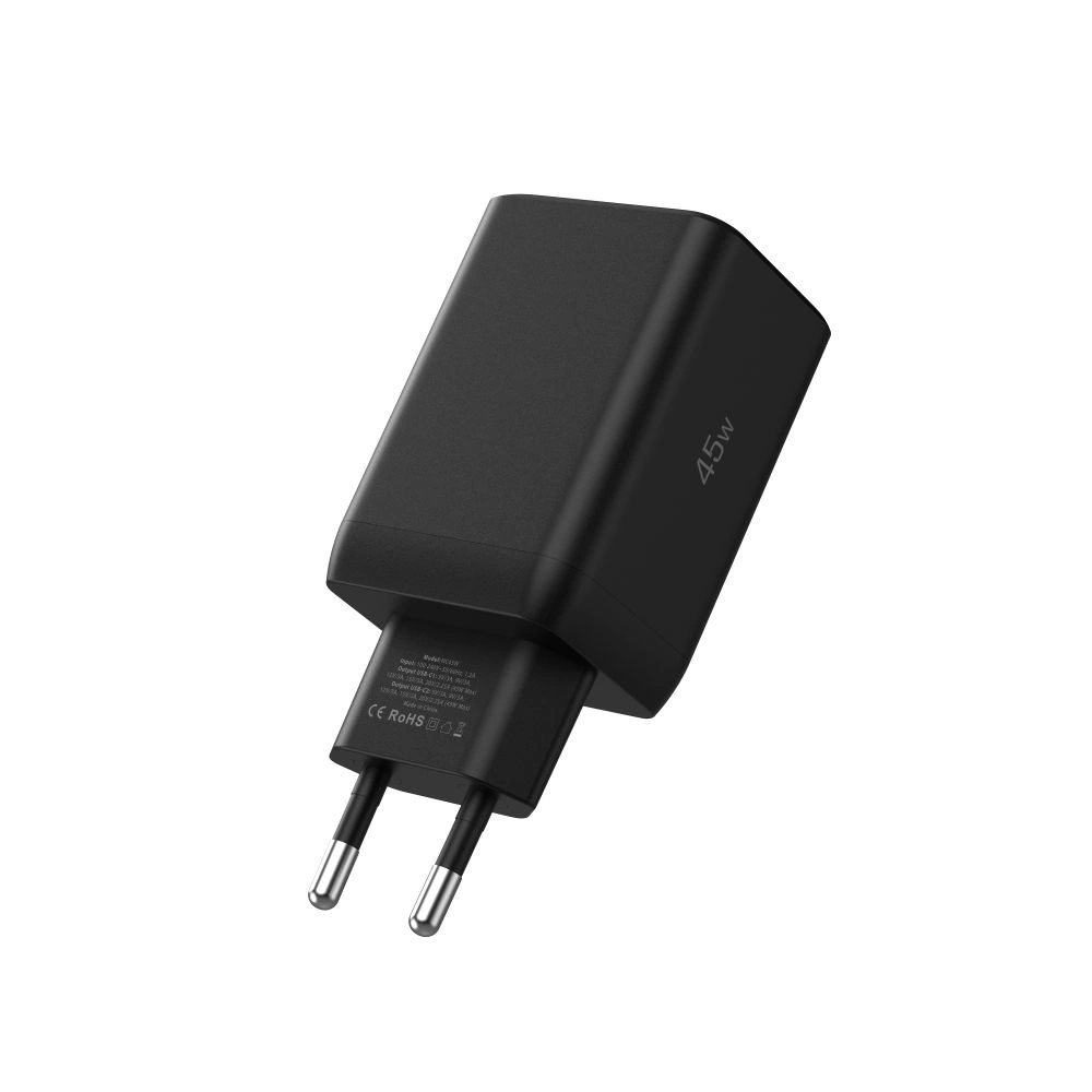 Ładowarka sieciowa Tech-Protect NC45W-GAN 2xUSB-C Network Charger PD45W Black