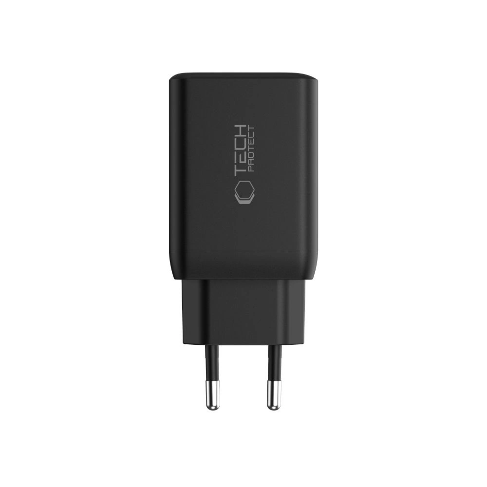 Ładowarka sieciowa Tech-Protect NC45W-GAN 2xUSB-C Network Charger PD45W Black
