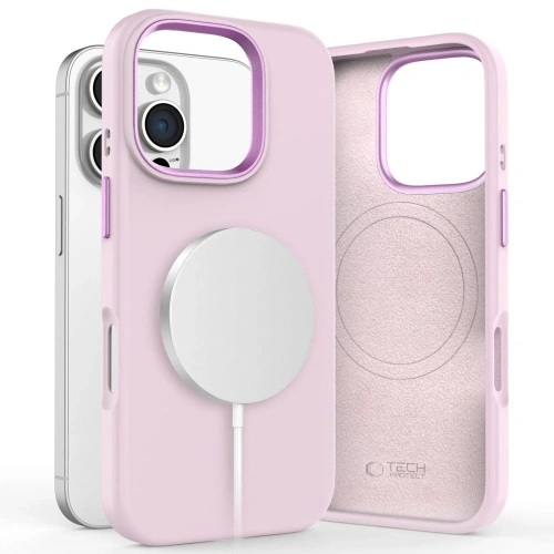 Buy Tech-Protect Silicone Pure MagSafe Apple iPhone 16 Pro Pink Pearl - THP3547 - {ean13} - Home Screen Store Europe
