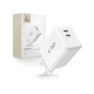 Kup Tech-Protect NC45W-GAN 2xUSB-C Netzladegerät PD45W Weiß - THP3549 - {ean13} - Sklep Home Screen
