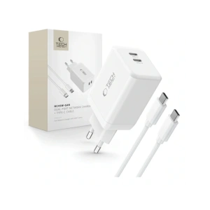 Kup Tech-Protect NC45W-GAN 2xUSB-C Netzladegerät PD45W + USB-C Kabel Weiß - THP3550 - {ean13} - Sklep Home Screen