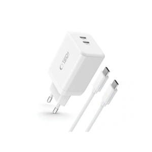Kup Tech-Protect NC45W-GAN 2xUSB-C Netzladegerät PD45W + USB-C Kabel Weiß - THP3550 - {ean13} - Sklep Home Screen