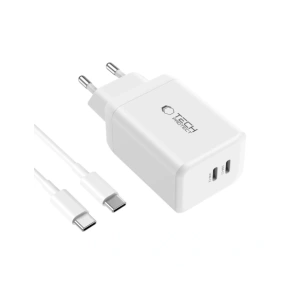 Kup Tech-Protect NC45W-GAN 2xUSB-C Netzladegerät PD45W + USB-C Kabel Weiß - THP3550 - {ean13} - Sklep Home Screen