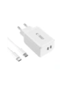 Buy Tech-Protect NC45W-GAN 2xUSB-C Network Charger PD45W + USB-C Cable White - THP3550 - {ean13} - Home Screen Store Europe