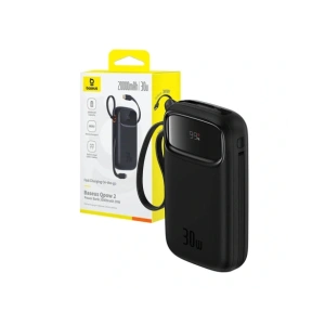 Buy Baseus QPow 2 20000mAh 30W 2xUSB-C powerbank (black) - BSU8877 - {ean13} - Home Screen Store Europe