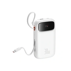 Buy Baseus QPow 2 20000mAh 30W 2xUSB-C powerbank (white) - BSU8878 - {ean13} - Home Screen Store Europe