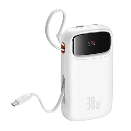 Buy Baseus QPow 2 20000mAh 30W 2xUSB-C powerbank (white) - BSU8878 - {ean13} - Home Screen Store Europe