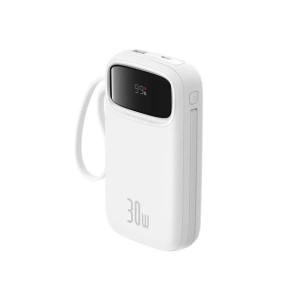Buy Baseus QPow 2 20000mAh 30W 2xUSB-C powerbank (white) - BSU8878 - {ean13} - Home Screen Store Europe