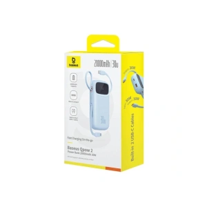 Buy Baseus QPow2 20000mAh 30W 2xUSB-C powerbank (blue) - BSU8879 - {ean13} - Home Screen Store Europe