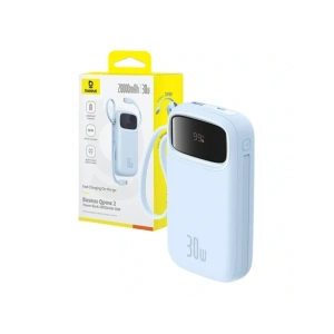 Buy Baseus QPow2 20000mAh 30W 2xUSB-C powerbank (blue) - BSU8879 - {ean13} - Home Screen Store Europe