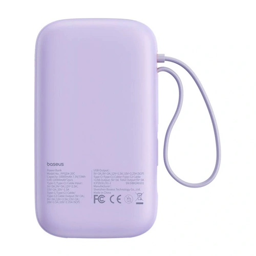Kup Baseus QPow 2 20000mAh 30W 2xUSB-C powerbank (mov) - BSU8880 - {ean13} - Sklep Home Screen