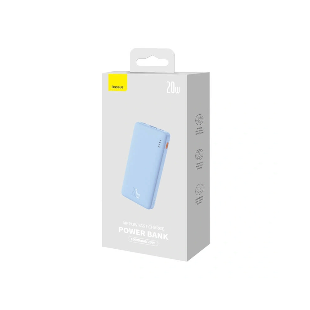 Powerbank Baseus Airpow 10000mAh 20W (niebieski)