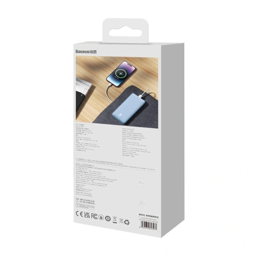 Kup Powerbank Baseus Airpow 10000mAh 20W (niebieski) - BSU8881 - {ean13} - Sklep Home Screen