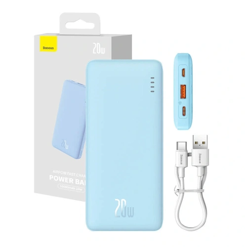 Kup Powerbank Baseus Airpow 10000mAh 20W (niebieski) - BSU8881 - {ean13} - Sklep Home Screen