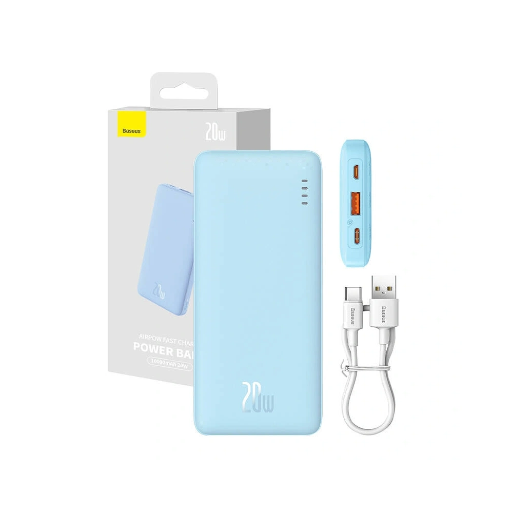 Powerbank Baseus Airpow 10000mAh 20W (niebieski)