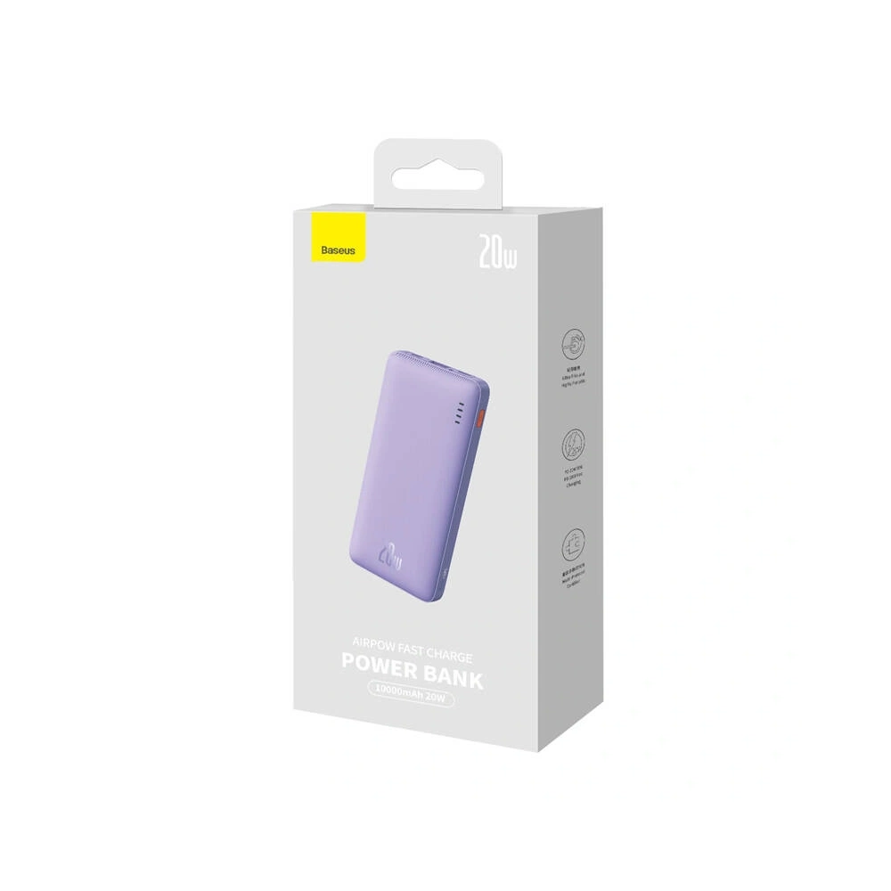 Powerbank Baseus Airpow 10000mAh 20W (fioletowy)