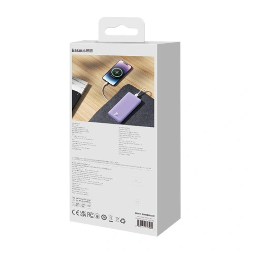 Kup Powerbank Baseus Airpow 10000mAh 20W (fialový) - BSU8882 - {ean13} - Sklep Home Screen