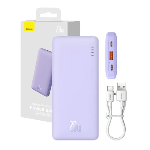 Kup Powerbank Baseus Airpow 10000mAh 20W (fioletowy) - BSU8882 - {ean13} - Sklep Home Screen