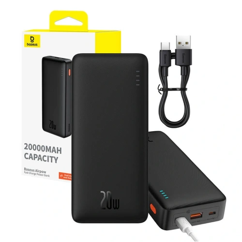 Kup Powerbank Baseus Airpow 20000mAh 20W (černý) - BSU8883 - {ean13} - Sklep Home Screen