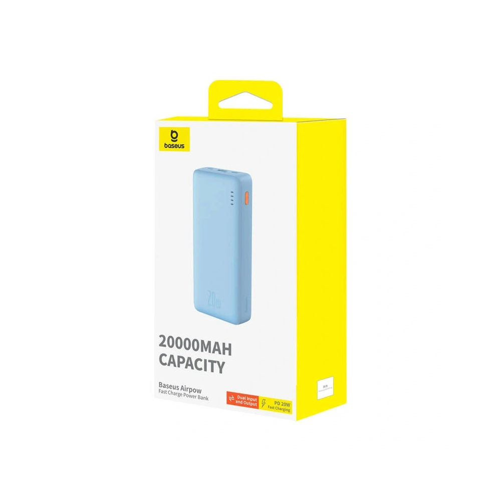Powerbank Baseus Airpow 20000mAh 20W (niebieski)
