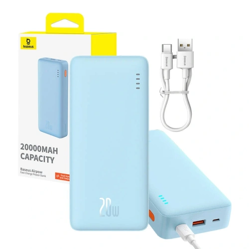 Kup Powerbank Baseus Airpow 20000mAh 20W (modrý) - BSU8884 - {ean13} - Sklep Home Screen