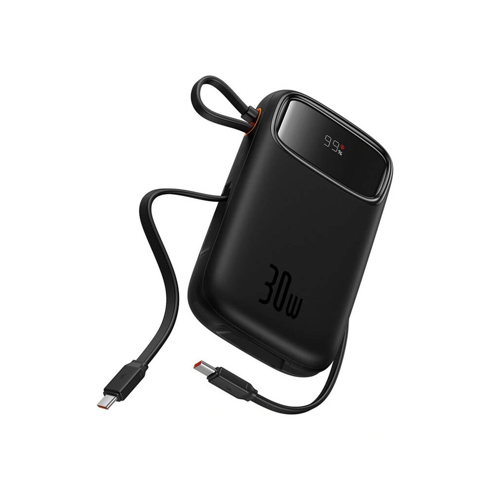 Powerbank Baseus QPow 2 10000mAh 30W 2xUSB-C (czarny)
