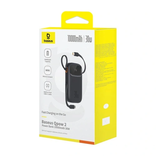 Kup Powerbank Baseus QPow 2 10000mAh 30W 2xUSB-C (černá) - BSU8886 - {ean13} - Sklep Home Screen