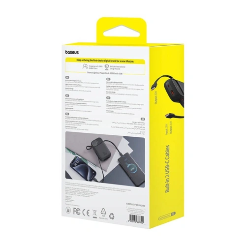Kup Powerbank Baseus QPow 2 10000mAh 30W 2xUSB-C (černá) - BSU8886 - {ean13} - Sklep Home Screen
