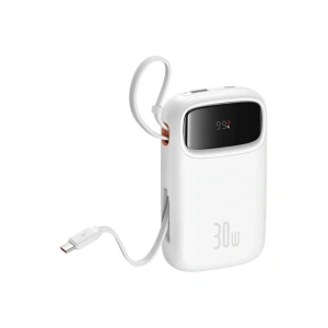 Buy Baseus QPow 2 10000mAh 30W 2xUSB-C powerbank (white) - BSU8887 - {ean13} - Home Screen Store Europe