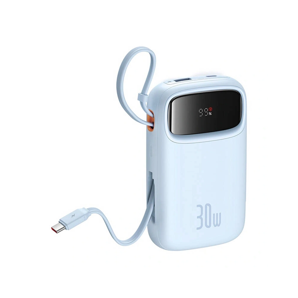 Powerbank Baseus QPow 2 10000mAh 30W 2xUSB-C (niebieski)