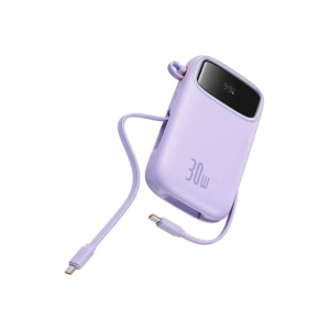 Buy Baseus QPow 2 10000mAh 30W 2xUSB-C powerbank (purple) - BSU8889 - {ean13} - Home Screen Store Europe