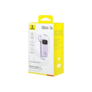 Buy Baseus QPow 2 10000mAh 30W 2xUSB-C powerbank (purple) - BSU8889 - {ean13} - Home Screen Store Europe