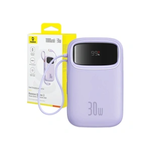 Buy Baseus QPow 2 10000mAh 30W 2xUSB-C powerbank (purple) - BSU8889 - {ean13} - Home Screen Store Europe