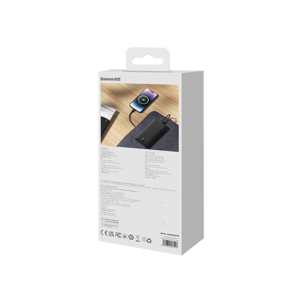 Powerbank Baseus Airpow 10000mAh 20W (czarny)