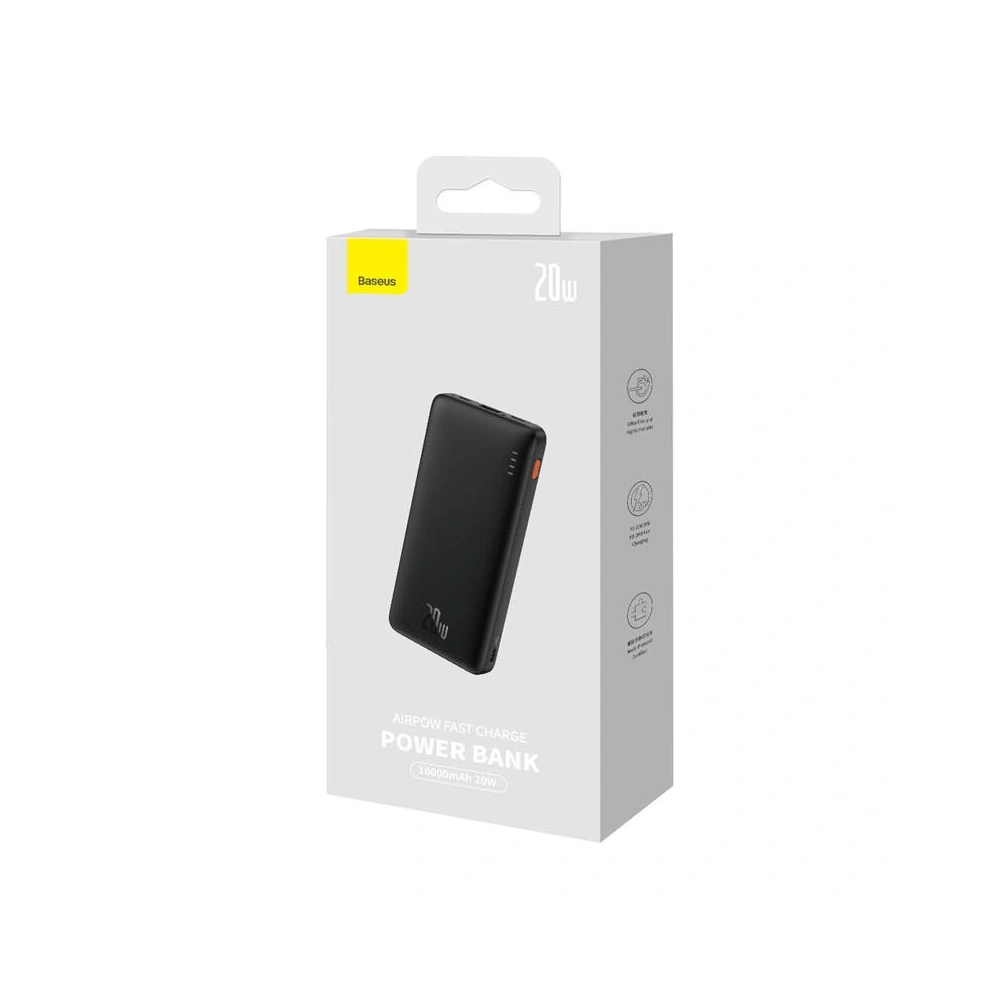 Powerbank Baseus Airpow 10000mAh 20W (czarny)