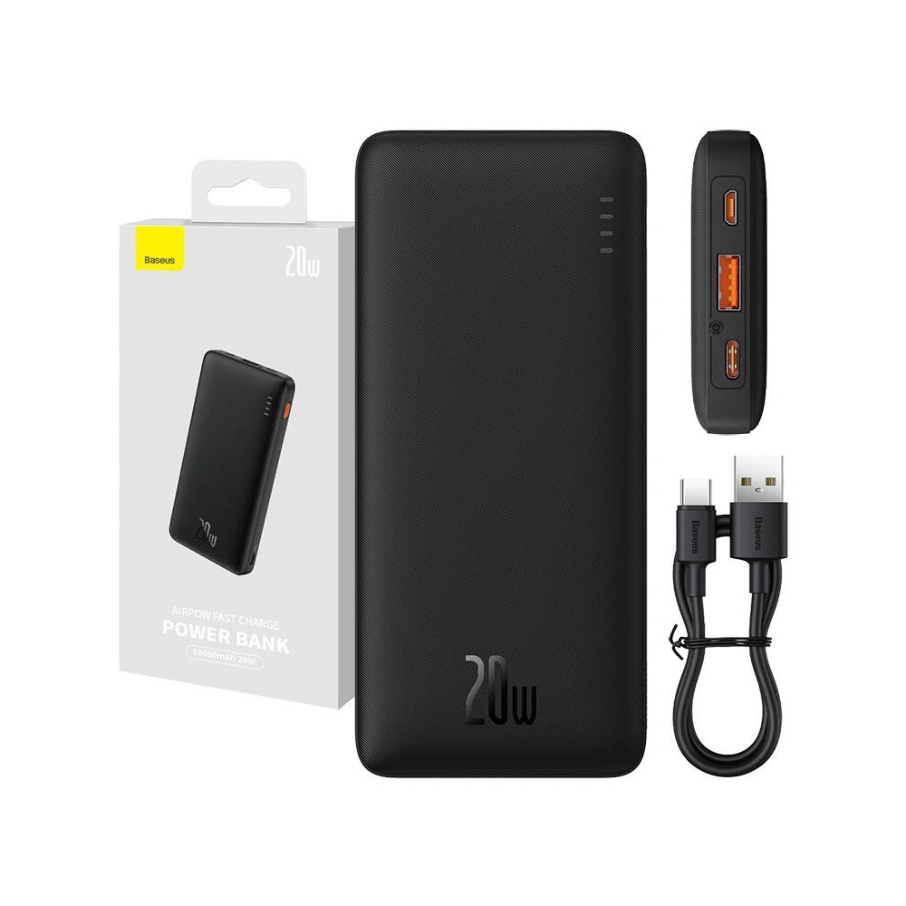 Powerbank Baseus Airpow 10000mAh 20W (czarny)