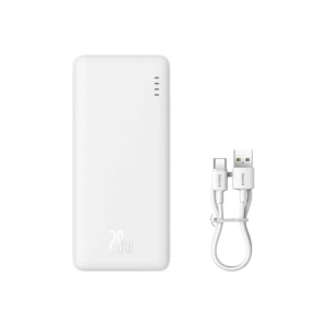 Buy Baseus Airpow 10000mAh 20W powerbank (white) - BSU8891 - {ean13} - Home Screen Store Europe