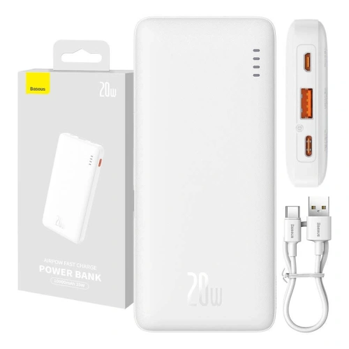 Kup Powerbank Baseus Airpow 10000mAh 20W (biały) - BSU8891 - {ean13} - Sklep Home Screen
