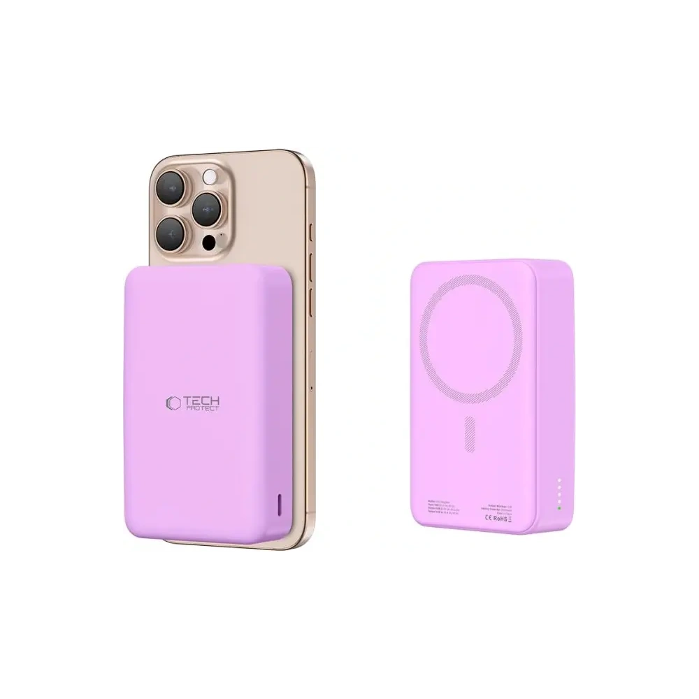 Powerbank Tech-Protect PB12 LifeMag 15W MagSafe 20000mah Lilac