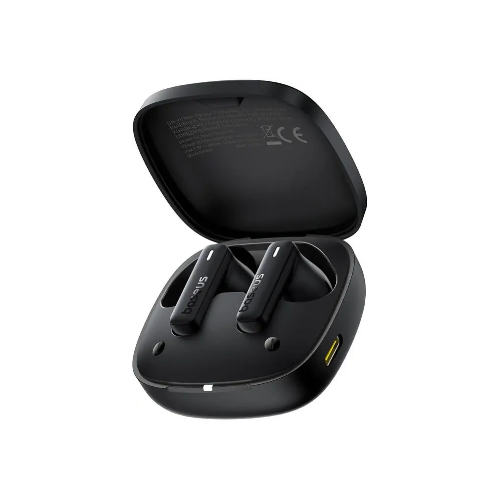 Bezprzewodowe słuchawki dokanałowe TWS Baseus Bowie E19 (czarny)