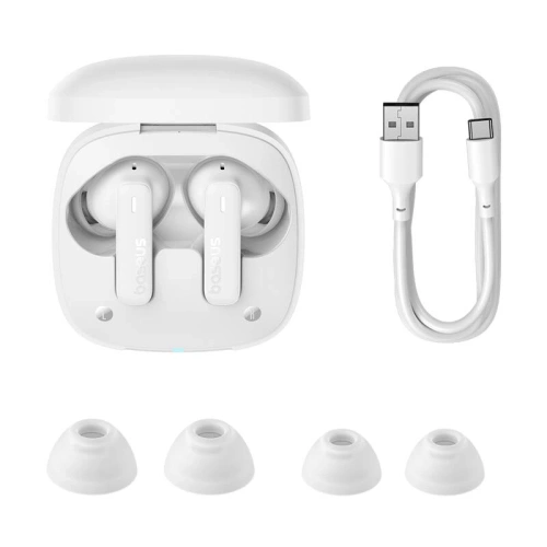 Buy TWS Baseus Bowie E19 wireless in-ear headphones (white) - BSU8893 - {ean13} - Home Screen Store Europe